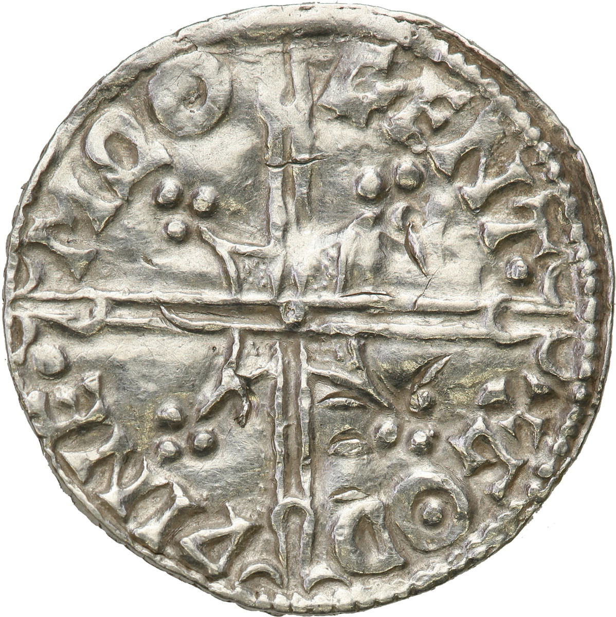 Anglia, Aethelred II (978-1016). Denar typu helmet